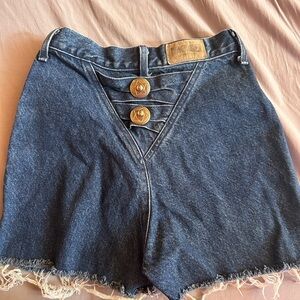 Stylish Blue Denim Women's Shorts